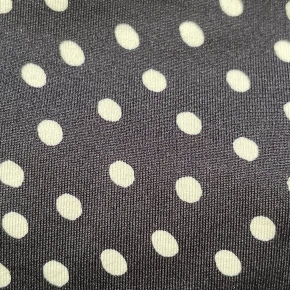 Land's End Women's Black & White Dots Classic Hipster Bikini Swim Bottom 12 - Picture 6 of 7